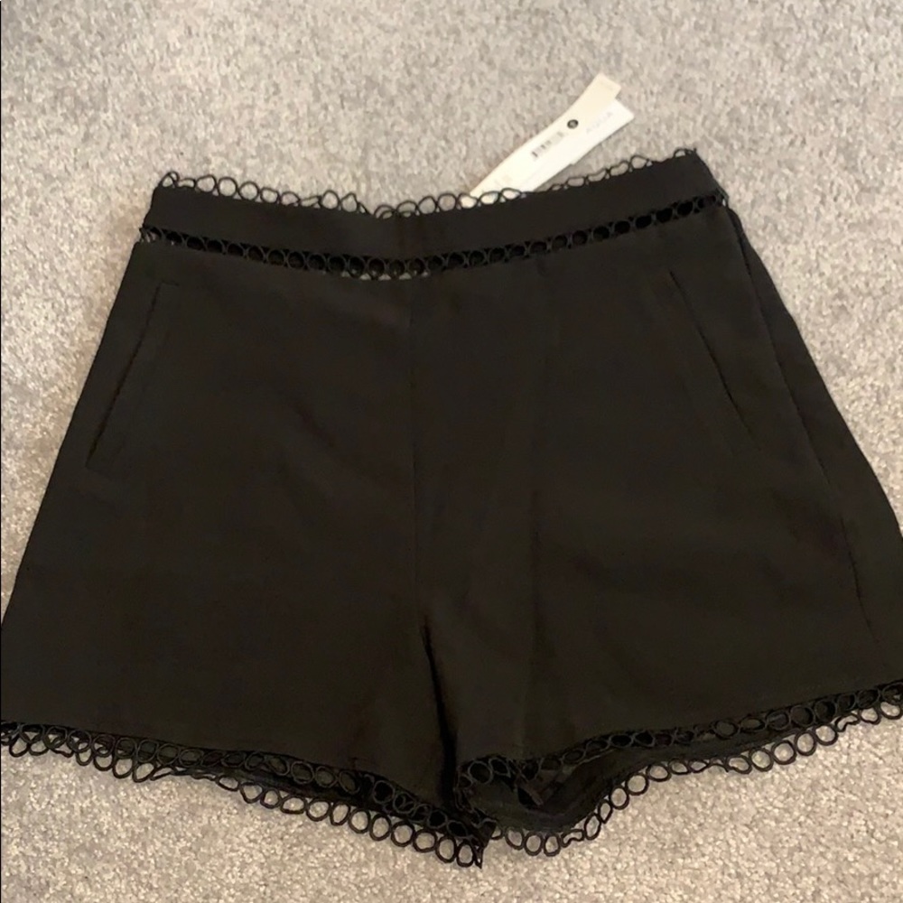 Aqua detailed high waisted short